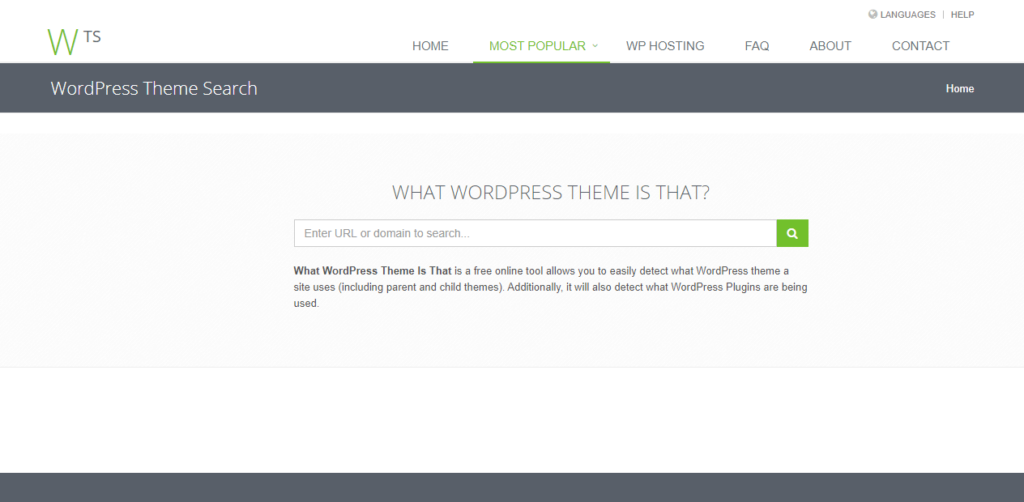 What WP Theme homepage